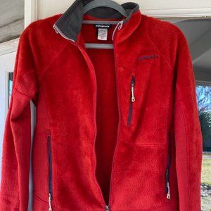 Patagonia pile fleece zip-up - Men's XS - Cinnamon/Red